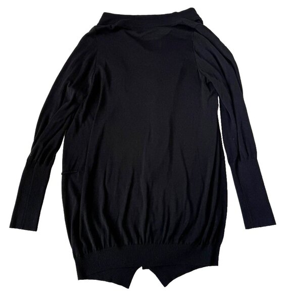 Annette Gortz Women XL Black Long Button Sweater Duster Lagenlook Artsy Cardigan - Picture 8 of 13